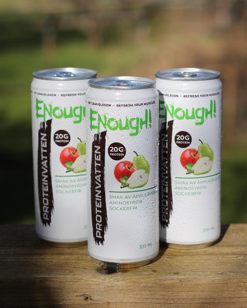 Enough Proteinvatten Smak av Äpple/Päron 24-pack NY DESIGN!