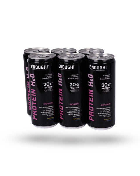 Enough Proteinvatten Smak av Skogsbär 6-pack NY DESIGN!