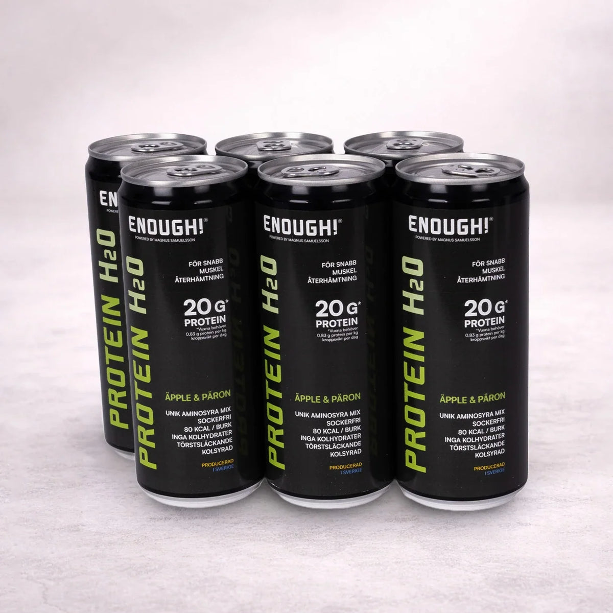 6-pack Enough Protein H2O i smak av Äpple och Päron