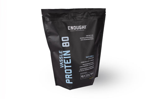 Enough Proteinkoncentrat Naturell 80, 1kg (Ny design) tidigare Base