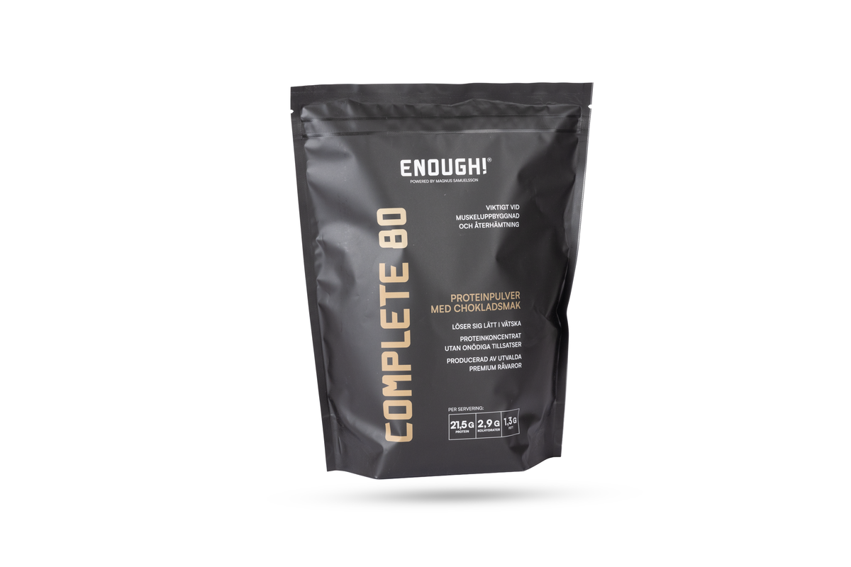 Enough Complete 80 Choklad 1 kg proteinpulver