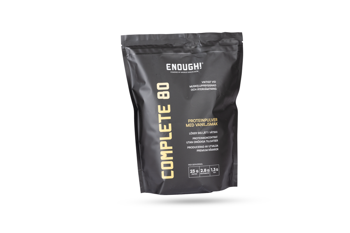 Enough Complete 80 Vanilj 1 kg proteinpulver