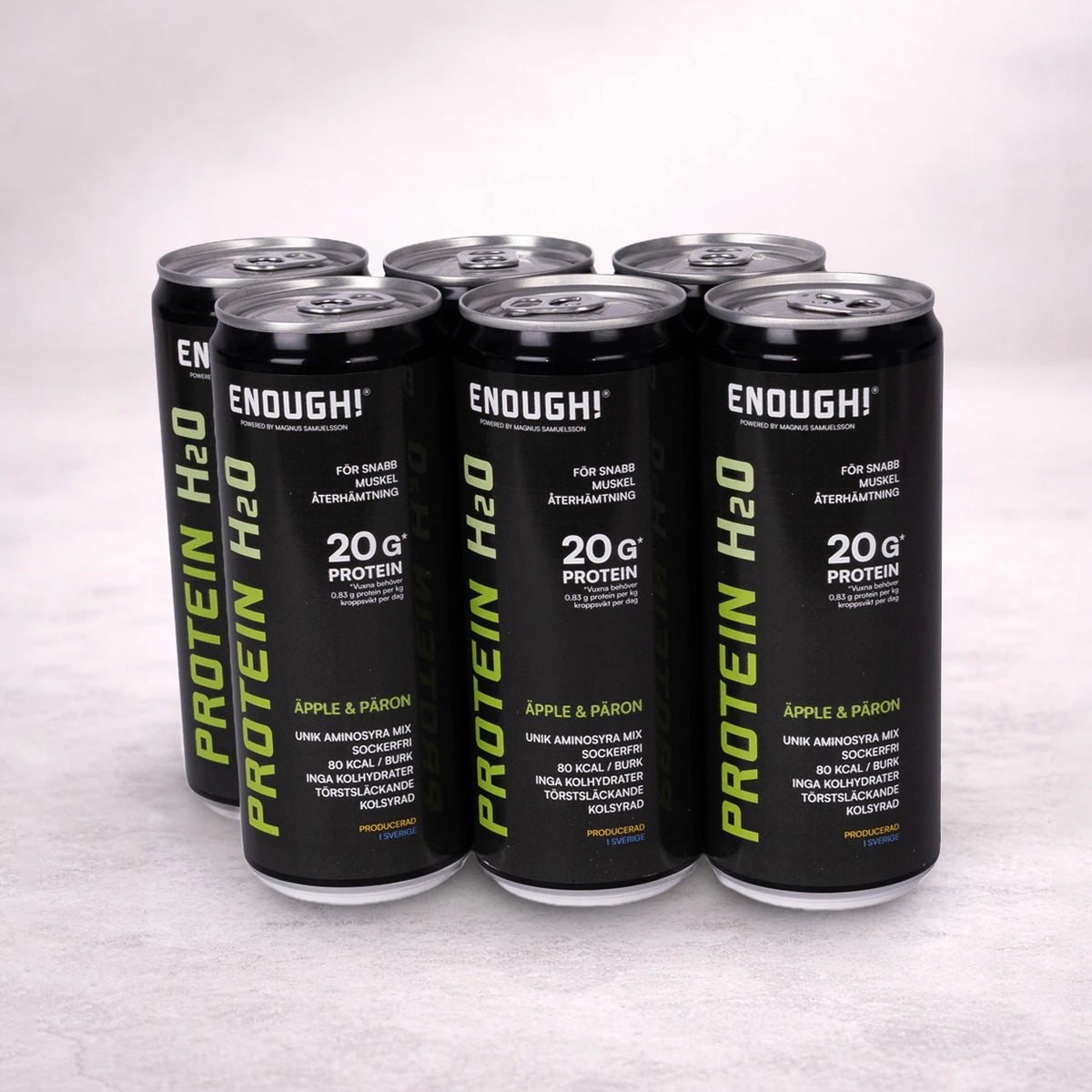 6-pack Enough Protein H2O i smak av Äpple och Päron
