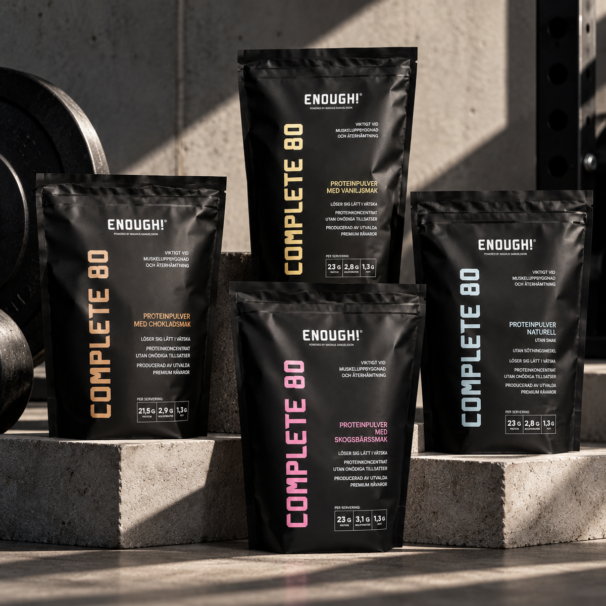 Enough Complete 80 Choklad 1 kg proteinpulver
