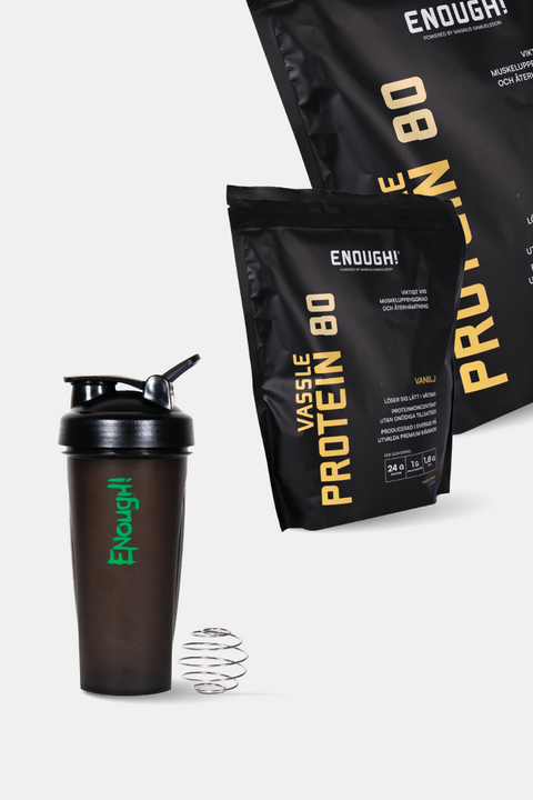 Gratis shaker vid köp av 2 kg proteinpulver