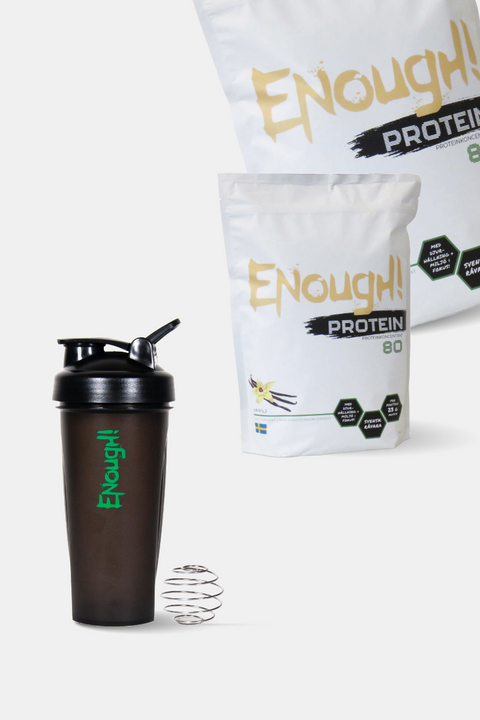 Gratis shaker vid köp av 2 kg proteinpulver